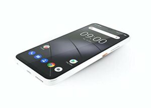 Gigaset GS4 Smartphone - Made in Germany - leistungsstarker 4300mAh Akku mit Schnellladefunktion - 6,3 Zoll Full HD+ V-Notch Display - NFC - 4GB RAM+64GB interner Speicher - Android 10 - Pure White